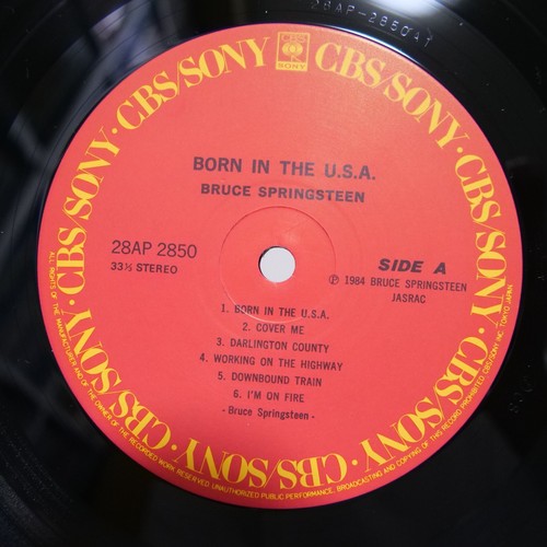 BRUCE SPRINGSTEEN / BORN IN THE USA JAPAN ISSUE LP W/OBI, INSERT*2 - Picture 8 of 9