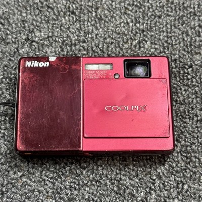 Nikon COOLPIX S70 12.1MP 5x Touch Screen Digital Camera Red For