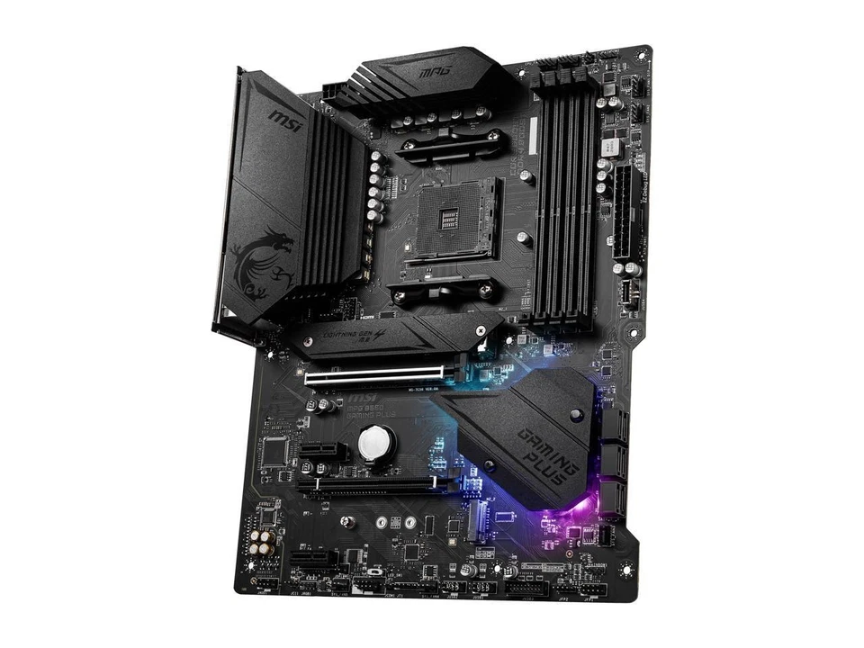 MSI MPG B550 GAMING PLUS AM4 AMD B550 USB 3.0 ATX AMD Motherboard - Image 3 of 4