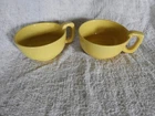 Lot (2) -  Frankoma 4SC Mug Cup - Cereal Soup Bowl Desert  - Yellow