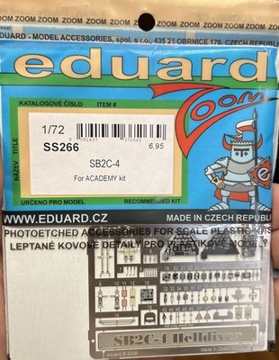 eduard SS266 1/72 SB2C-4 Helldiver Zoom Color PE for Academy