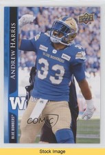 2021 Upper Deck CFL Blue Andrew Harris #93 READ 11q6