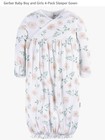 NEW Set 4 Gerber Newborn Girls Baby Gowns Mama's Mini Hearts Floral Polka Dot PJ — photo 3