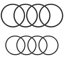  8 Pcs Watch Replacement Band Strap Silicone Stopwatch Base Mount