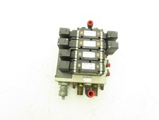 SMC NVFS3400-3FZ 4-Station Pneumatic Solenoid Valve Manifold 115V NVFS3100-3FZ