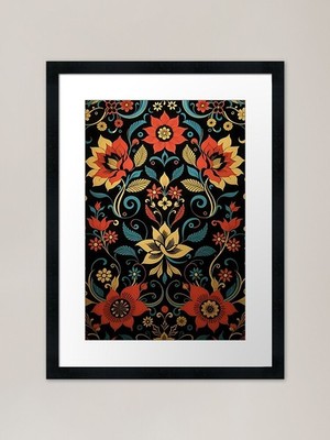 Blüte Palette gerahmter Kunstdruck gerahmtes Wandbild Poster Leinwanddruck Bild