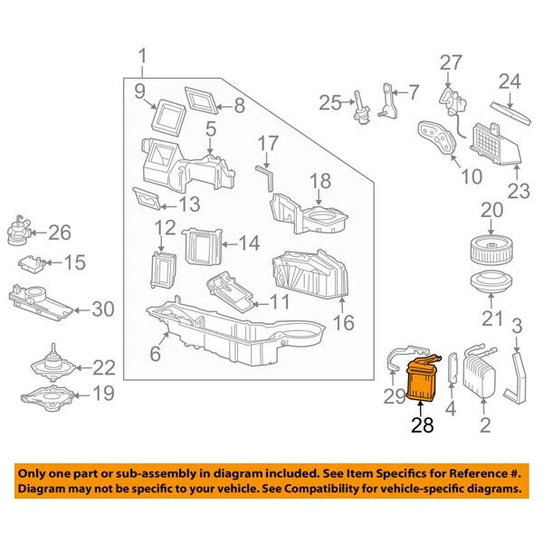 Передний алюминиевый сердечник нагревателя для грузовика F-Series P/U Expedition Navigator Blackwood - Изображение 4 из 4