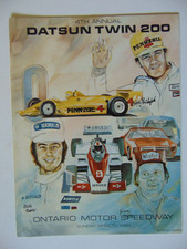 Vintage Original 1980 Datsun Twin 200 Program - Ontario Motor Speedway