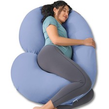 INSEN Cooling Pregnancy Pillow Maternity Pillow for Pregnant Women Cooling Blue