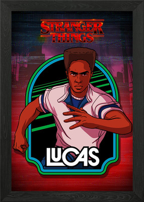 Lucas Sinclair Determined Retro Hero Framed Wall Art Poster Canvas Print Picture