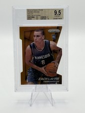 2014 Zach Lavine  Prizm Orange Die Cut Rookie Card #262 /139 Beckett 9.5