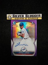 2023 Joendry Vargas 1st Bowman Chrome Auto Purple Refractor /250 #CPA-JV Dodgers