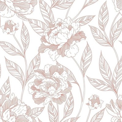   Wallpaper / Contact Paper Peel and Stick Pink Floral Self Adhesive Removable