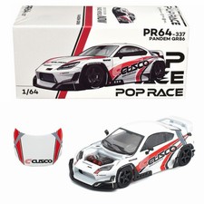 Pop Race Toyota Pandem GR86 Cusco White 1/64 #337