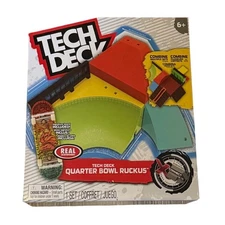 Tech Deck Quarter Bowl Ruckus Skateboard Ramp Playset New