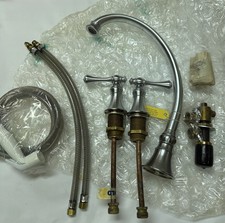 K   16109-4A-G-Revival 4-hole kitchen sink faucet w/white handsprayer
