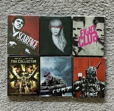 6x Blu-ray Steelbooks Lot: Scarface Fight Club Fury Chappie -More! - ALL MINT 🔥