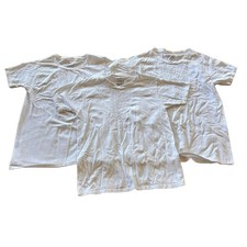 Fruit Of The Loom Boys White T-Shirts 3 Pack Sz M 10/12 100 Percent Cotton Set