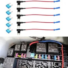 5 PCS 12V Add-a-Circuit Fuse Tap, Upgraded 12V Add a Circuit Fuse Tap Kit, Stand