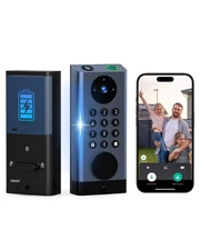 Smart Door Lock with Camera, WiFi Deadbolt with Video Doorbell, Fingerprint B...