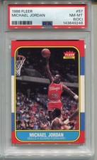 1986 Fleer Michael Jordan Rookie Card PSA 8 NM MINT OC Graded #57 Basketball. rookie card picture