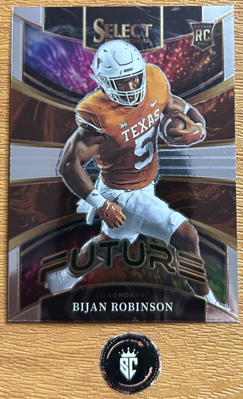 Bijan Robinson 2023 Panini Select Draft Picks Base Future Rookie Insert #FUT-8