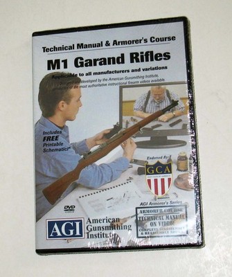 AGI Technical Manual & Armorers Course M1 Garand Rifles DVD #1184SL 2017