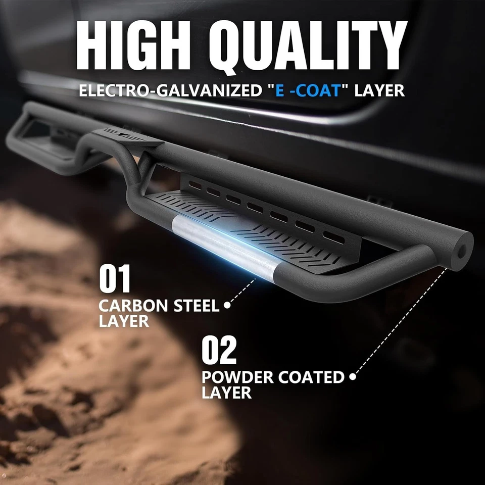 estriberas doble cabina peldaños laterales compatibles para Nissan Frontier 2005-2025 doble Foto 4 de 4