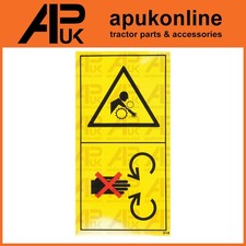 Warning Sticker Hand Arm Gear Cog Entrapment Safety Danger Label Tractor Baler