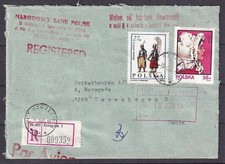 w3013/ Poland Registered Cover t/Denmark 1984