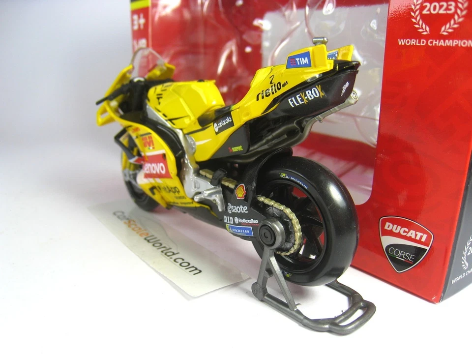 DUCATI DESMOSEDICI GP 2023 #1 FRANCESCO BAGNAIA 1/18 MAISTO - Imagen 3 de 4