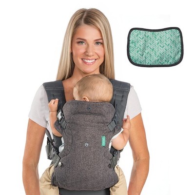 INFANTINO Flip Advanced 4-in-1 Babytrage, Ergonomisch, Umwandelbar, 3,6-14,5 kg,