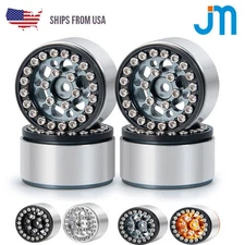 4pcs Alloy Beadlock Wheel Rim Hub for 1:24 RC Axial SCX24 AXI90081 AXI00001/2