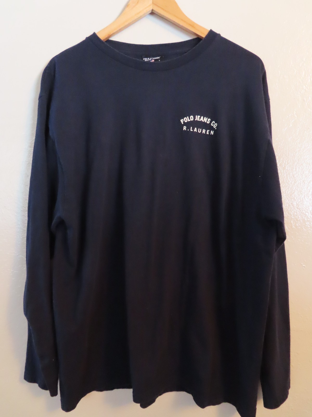 Vintage Polo Ralph Lauren Jeans Co. Long Sleeve #67 Men's Sz L Dark Blue