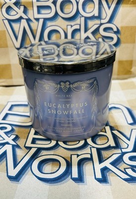 Bath & Body Works Eucalyptus Snowfall 3-Wick Candle 14.5 oz