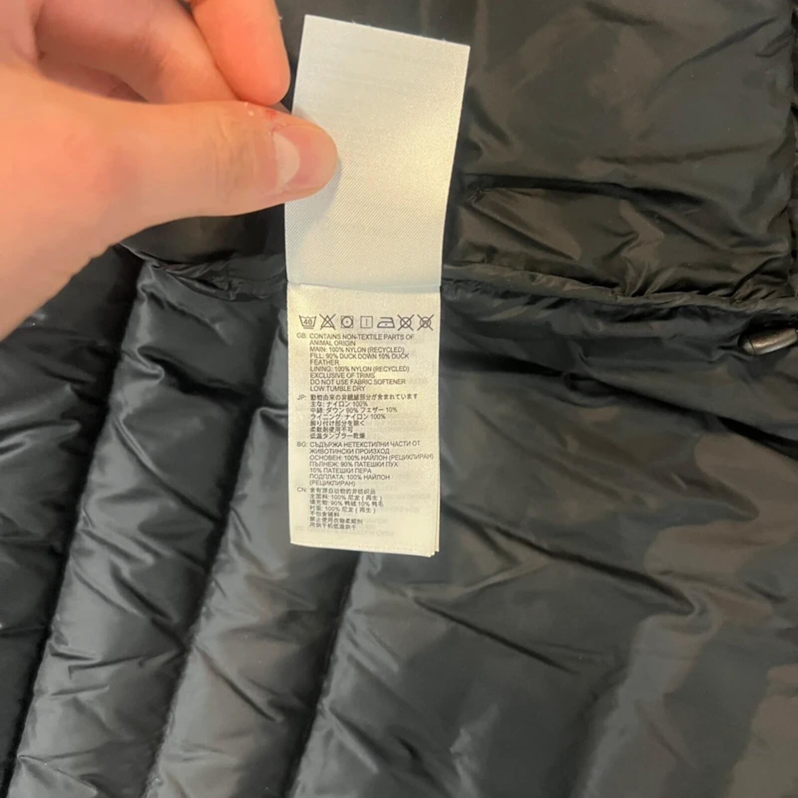 Montane Anti-Freeze Mens Down Jacket Black Hooded Puffer Pertex Quantum Small image 10