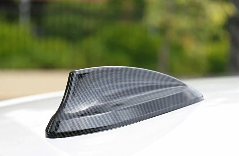 Para BMW X1 F48 2016-2021 ABS Fibra de Carbono Coche Techo Aleta de Tiburón Antena Borde Aéreo Foto 4 de 4
