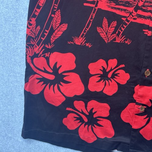 Chiliwear Georgia Bulldogs Shirt Men XL Extra Large Red Hawaiian Floral Aloha - Picture 3 of 11