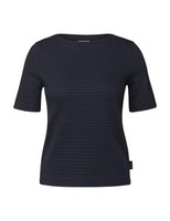 Cecil T-Shirt Damen Struktur, Blau, Baumwolle, Modell