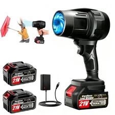Leaf Blower Cordless with 2 x 4.0Ah Battery and Charger, 600,000 RPM Turbo Ai...