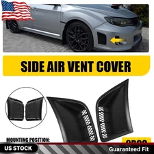 Front Bumper Side Air Vent Cover Kit For 2008-2014 Subaru Impreza WRX & WRX STI