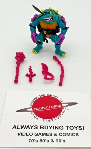 1990 Slash Complete Vintage TMNT Figure