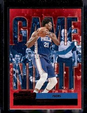 2020-21 Panini Contenders #6 Joel Embiid Game Night Ticket Red