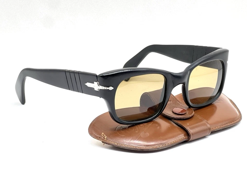 Flecha de plata vintage Persol Ratti 6200 edición Hassan años 80 Italia 51 mm y estuche Foto 2 de 4