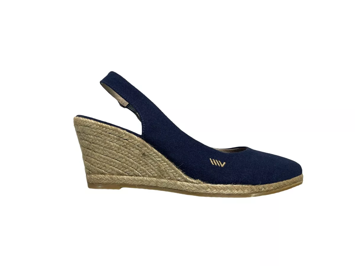 Navy blue hotsell slingback sandals