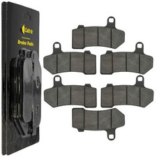 Front & Rear Brake Pads For Harley Davidson F...