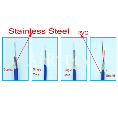 Armored Kabel Sc UPC Zu St UPC Sm 9/125 Duplex Faseroptik Patch Kabel 150M - Afbeelding 2 van 5