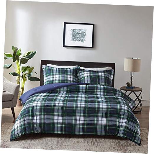 Parkston Down Alternative Comforter Mini Set, Full/ Queen Full/Queen Navy