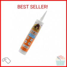 Gorilla Waterproof Caulk  Seal 100 Silicone Sealant, White, 10oz Cartridge Pa