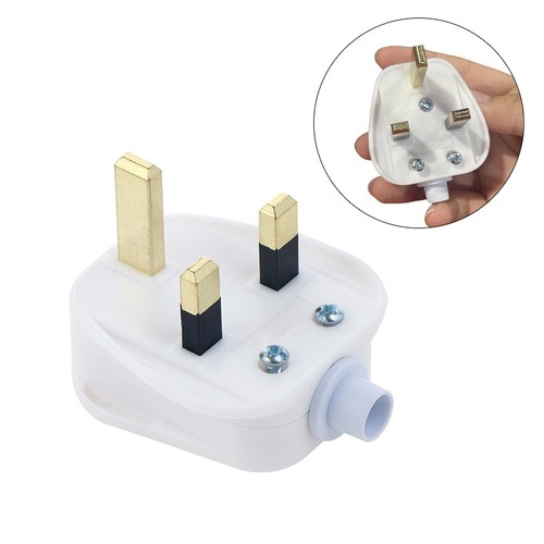 3 Pin UK Mains Plug 13A Appliance Assembly Power Cord Fuse Wiring Connector - Photo 14/14